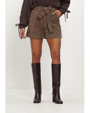 Ibana Damen Hosen Sindi Suede - Grau
