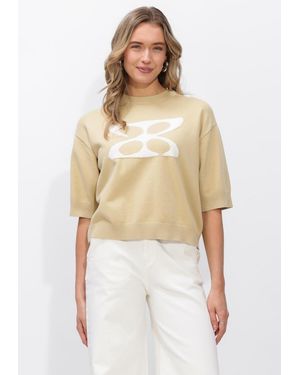STUDIO AR Damen Pullover & Cardigans Isidre Viscose Knit - Weiß