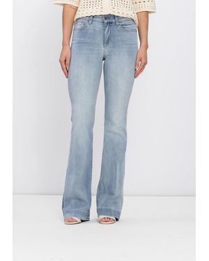 Liu Jo Damen Jeans Ecs Pant Authentic Beat - Blau