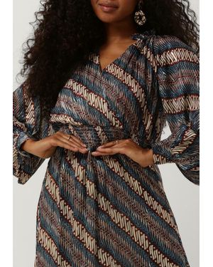 Ibana Maxikleid Donna Print Lurex - Schwarz