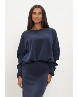 Y.A.S Damen Pullover & Cardigans Yascoze Ls Sweat - Blau