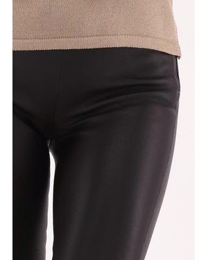 SELECTED Legging Sylvia Mw Stretch Leather Leggin - Schwarz