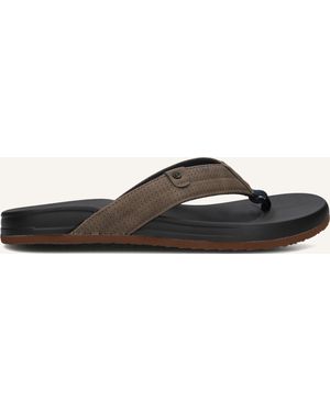 CLAY Herren Pantoletten 004 - Schwarz
