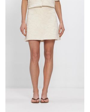 Object Damen Röcke Objmathilda Lisa Hw Short Skirt - Weiß