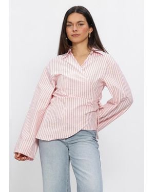Neo Noir Damen Blusen Tifuna Stripe Wrap Shir - Mehrfarbig