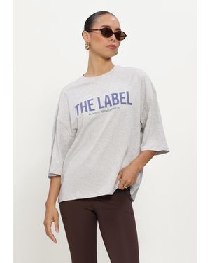 Alix The Label Damen Tops & T-Shirts Ladies Knitted The Label Oversized T-Shirt - Weiß