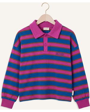 Petit Blush Mädchen Pullover & Cardigans Polo Sweater - Blau
