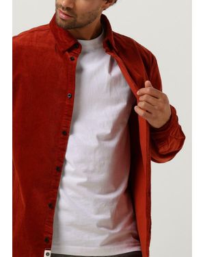 Anerkjendt Overshirt Akleif Corduroy Shirt Herren - Rot