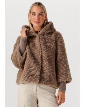Simplee Damen Jacken Wv-Ita-Ffur-25-3 - Braun