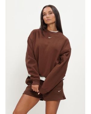Nike Damen Pullover & Cardigans Studio Fleece Middelzwaar - Braun