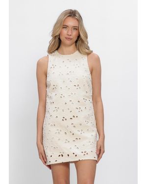 EDITED Damen Kleider Nicky Denim Dress - Weiß