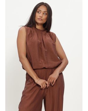 Dante6 Damen Tops & T-Shirts Este Balloon Top - Braun