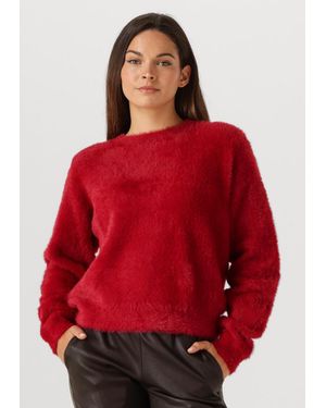 Alix The Label Damen Pullover & Cardigans Ladies Knitted Mohair Pullover - Rot