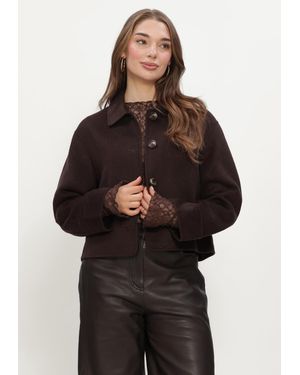 STUDIO AR Damen Jacken Nicolina Woolblend - Schwarz