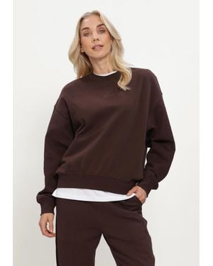Björn Borg Damen Pullover & Cardigans Studio Oversized Sweatshirt - Braun