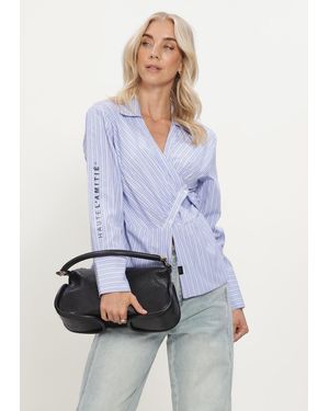 Haute L'Amitié Damen Blusen Nina Strap Shirt - Weiß