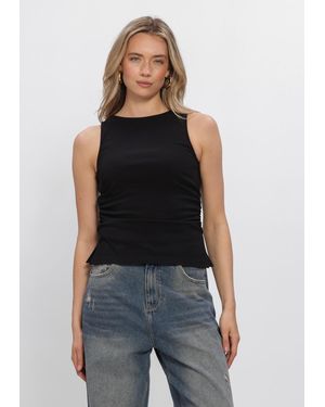 Envii Damen Tops & T-Shirts Enflow Sl Top 7265 - Schwarz
