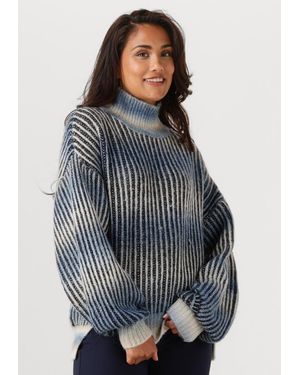 Another Label Damen Pullover & Cardigans Daly Knitted Pull L/S - Blau