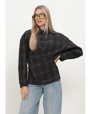 Object Damen Blusen Objdiena L/S Re Shirt - Schwarz