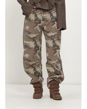 Catwalk Junkie Damen Jeans Camo Super Barrel Fit Jeans - Natur