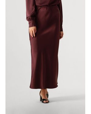 Neo Noir Damen Röcke Vicky Heavy Sateen Skirt - Rot