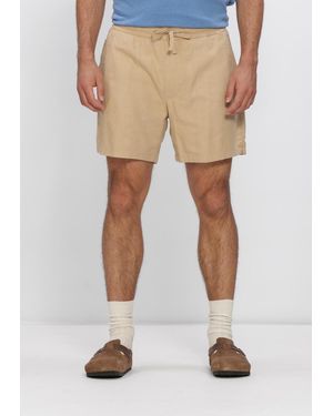 Tommy Hilfiger Herren Hosen Tjm Linen Blend Pull-On Short - Natur