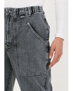 Set Mom Jeans 74032 - Grau