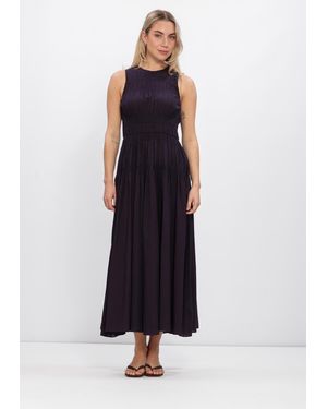 Antik Batik Damen Kleider Caroline Long Dress - Blau