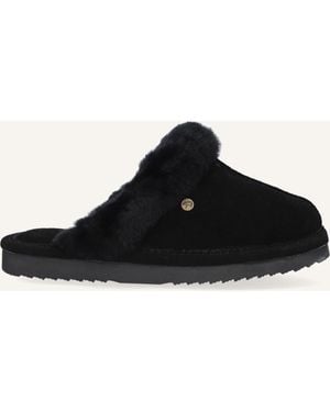 Warmbat Damen Hausschuhe Lismore - Schwarz