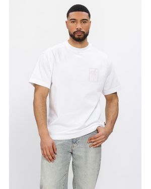 Genti Herren Polos & T-Shirts T-Shirt Ss 1226 - Weiß