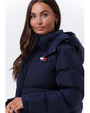 Tommy Hilfiger Wattierte Jack Outerwear Short Puff Damen - Blau