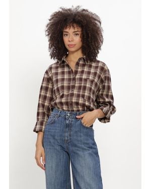 Silvian Heach Damen Blusen Shirt Dhalor - Blau