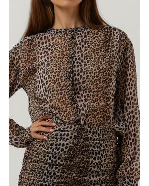 Notes Du Nord Bluse Fabiola Recyled Shirt - Braun