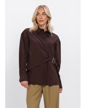 Studio Amaya Damen Blusen Roos Blouse - Braun