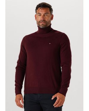 Tommy Hilfiger Herren Pullover & Cardigans Pima Org Ctn Cashmere Roll Neck - Rot