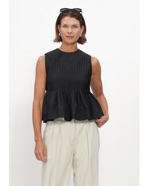 Copenhagen Muse Damen Tops & T-Shirts Cmpleat-Blouse - Blau