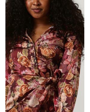 Guess Minikleid Ls Alya Printed Dress Damen - Braun