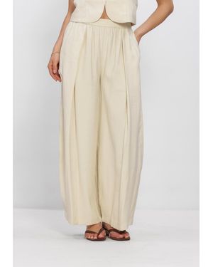 EDITED Damen Hosen Quanda Trousers - Natur
