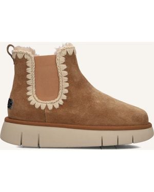 Mou Damen Stiefel Bounce Chelsea Boot - Braun