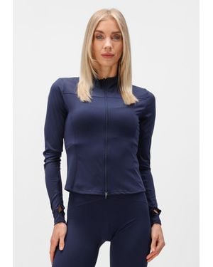 Neo Noir Damen Pullover & Cardigans Nolana Zip Blouse - Blau