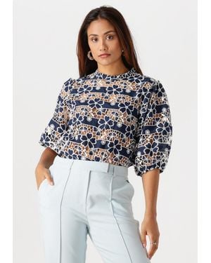 Aaiko Damen Tops & T-Shirts Shaila Pes 526 - Blau