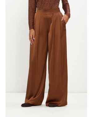 Nukus Damen Hosen June Pants Shiny - Braun