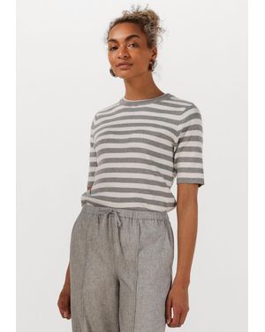 Object Damen Tops & T-Shirts Objester S/S New Knit Pullover - Grau