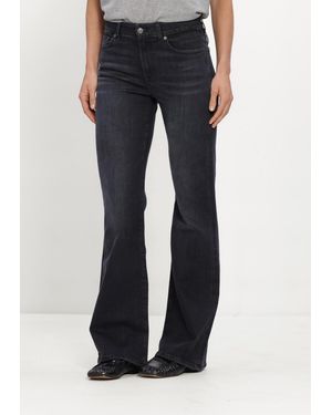 7 For All Mankind Damen Jeans The Leggy Bootcut Carbon Storm - Blau