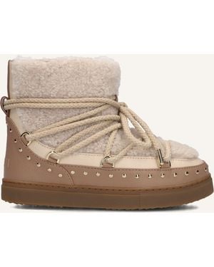Inuikii Damen Stiefel Curly Rock - Schwarz