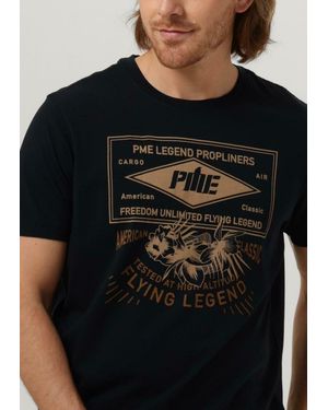 PME LEGEND T-shirt Short Sleeve R-neck Single Jersey Lw Play - Schwarz