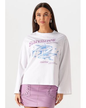 Studio Amaya Damen Tops & T-Shirts Sardines - Weiß