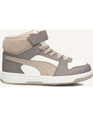 PUMA Jungen Sneaker Rebound Slam Mid Cozy Ac + Ps - Schwarz