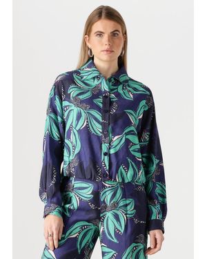 Pom Damen Blusen Delicacy Blouse - Blau