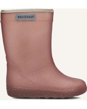 Enfant Mädchen Stiefel Thermo Boots Glitter - Braun